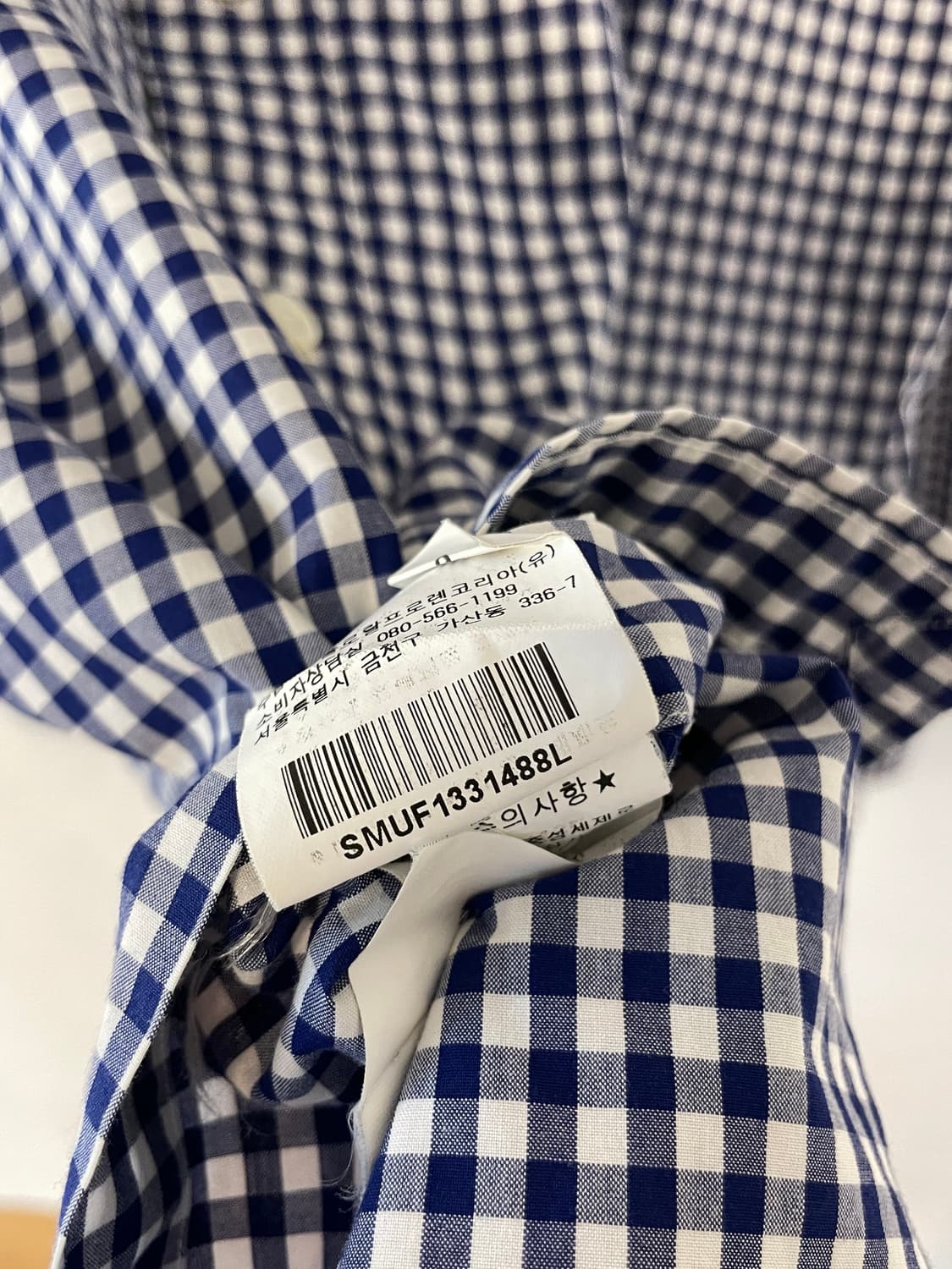 폴로 커스텀핏 체크 셔츠  상품이미지8