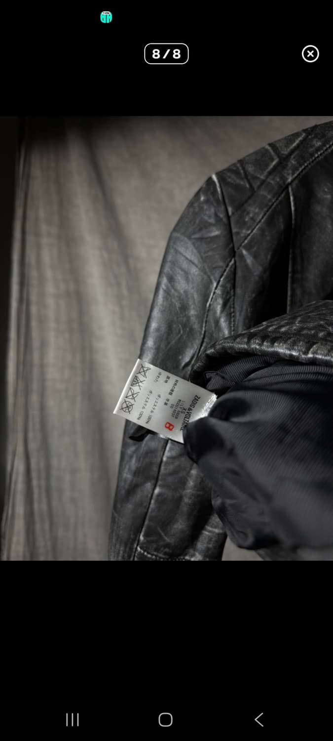 쟈딕앤볼테르 워싱 레더 자켓 상품이미지7