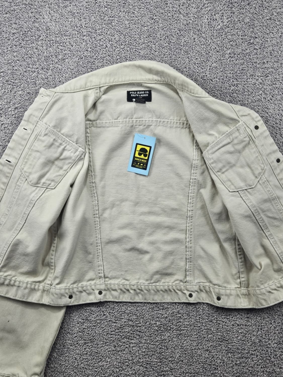 폴로진스컴퍼니 크림 데님 트러커 자켓 ( XL ) / 11633 상품이미지9