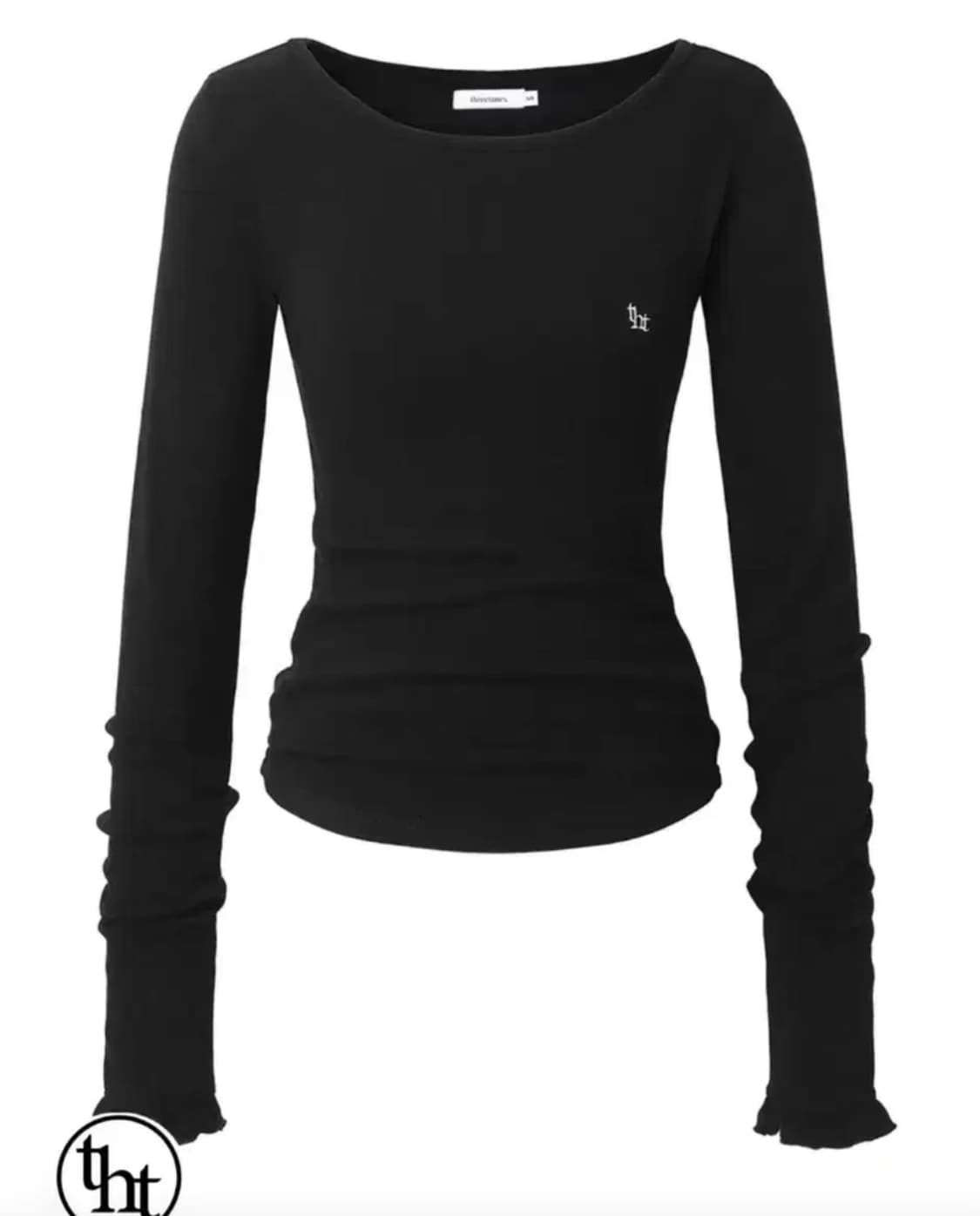 쓰리타임즈 히든로고티 블랙 M 상품이미지1