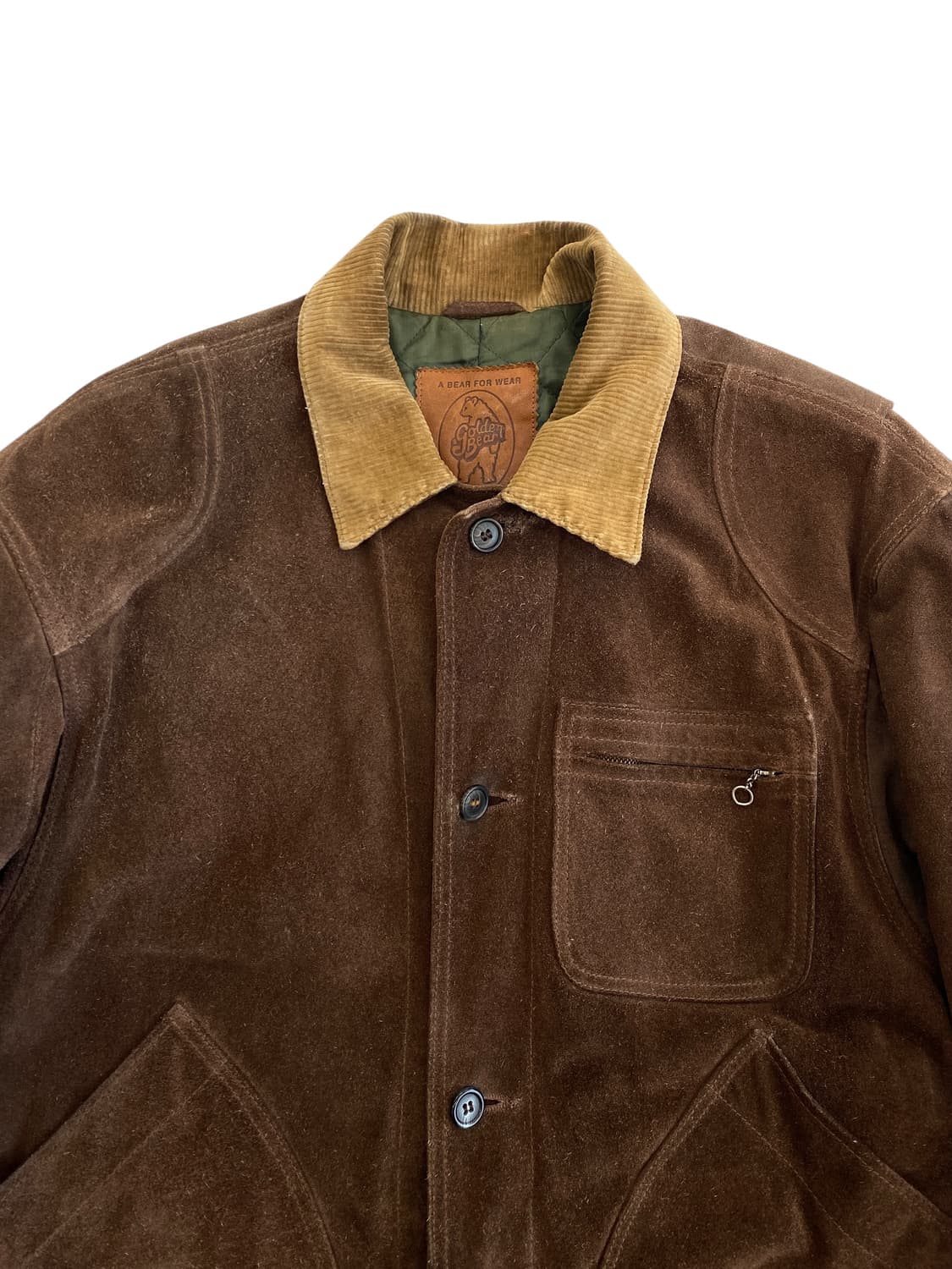 80's 골든베어 스웨이드 헌팅 자켓 상품이미지3