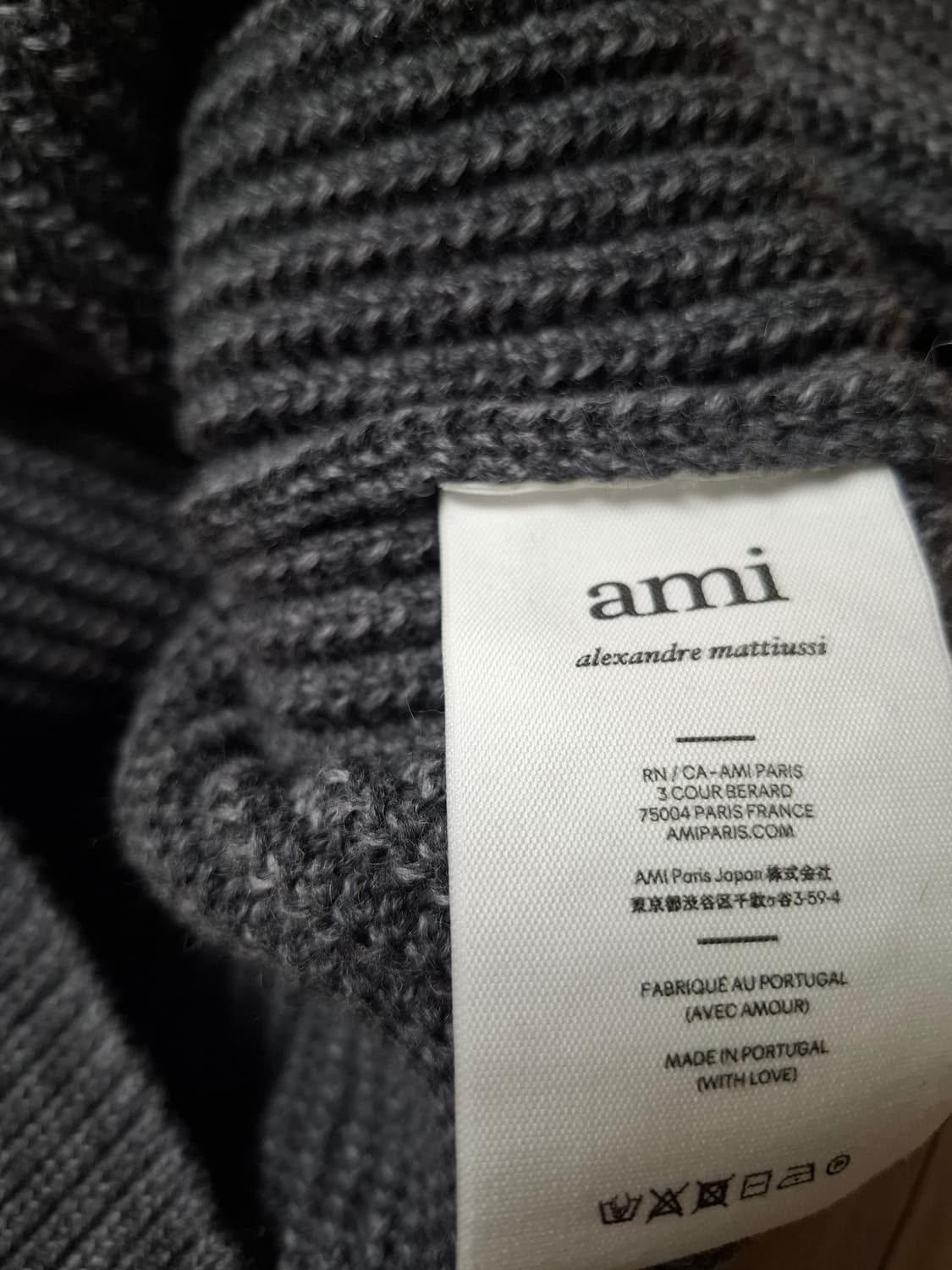 아미 울 터틀넥 니트 L 상품이미지3