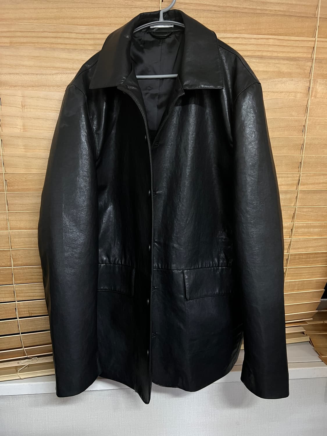 자라 릴랙스핏 페이크 레더 카코트 상품이미지3