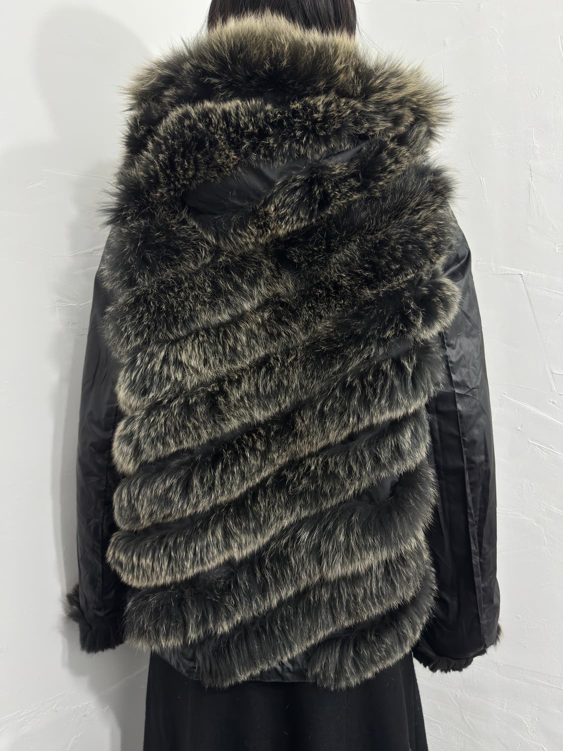 kasamino fox fur detail reversible hood  상품이미지7