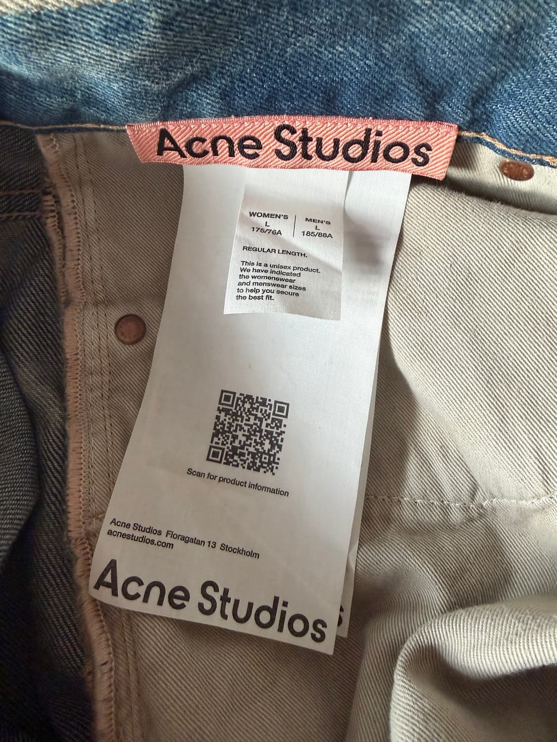 Acne Studios 루즈핏 데님 상품이미지9
