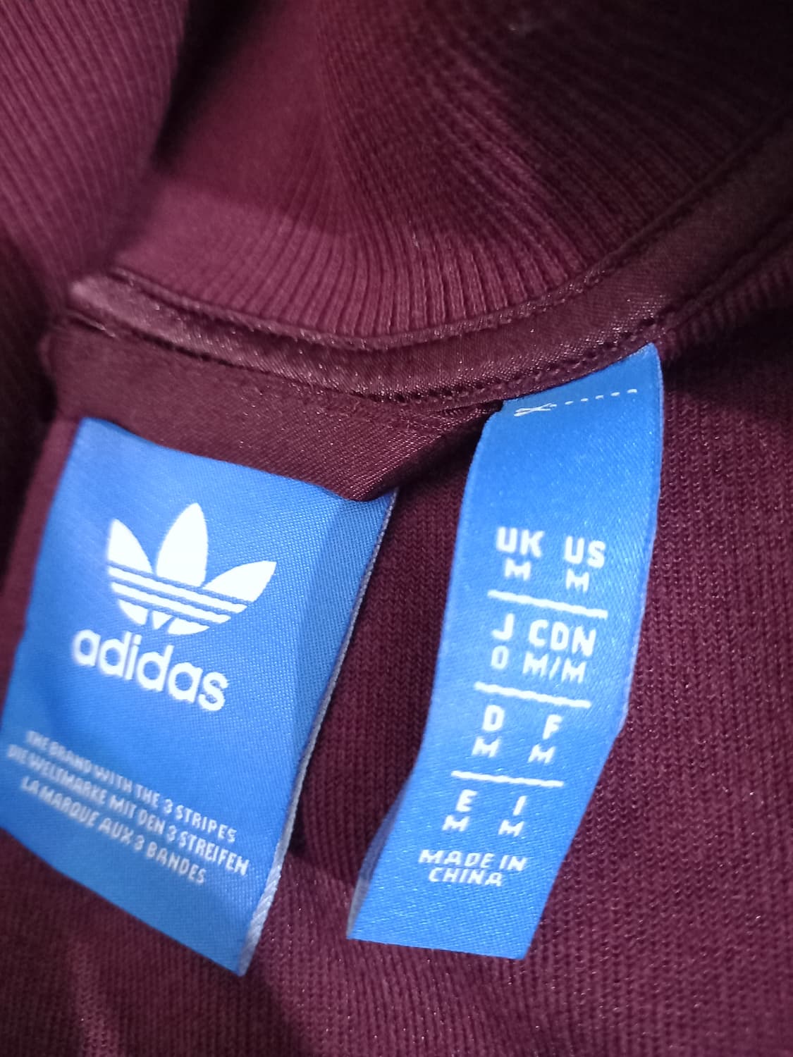아디다스 희귀 벨벳 버건디 핑크 트랙탑 저지 져지집업 95~100 상품이미지5