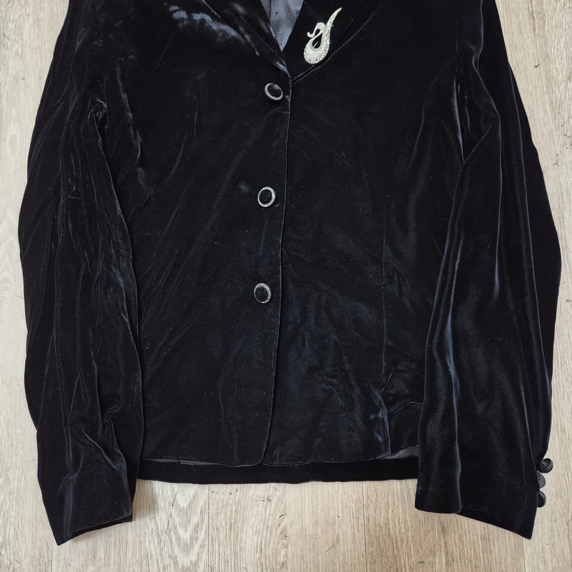 닥스 런던 여성 심볼 벨벳 싱글 블레이저 정장자켓 91-160 상품이미지3