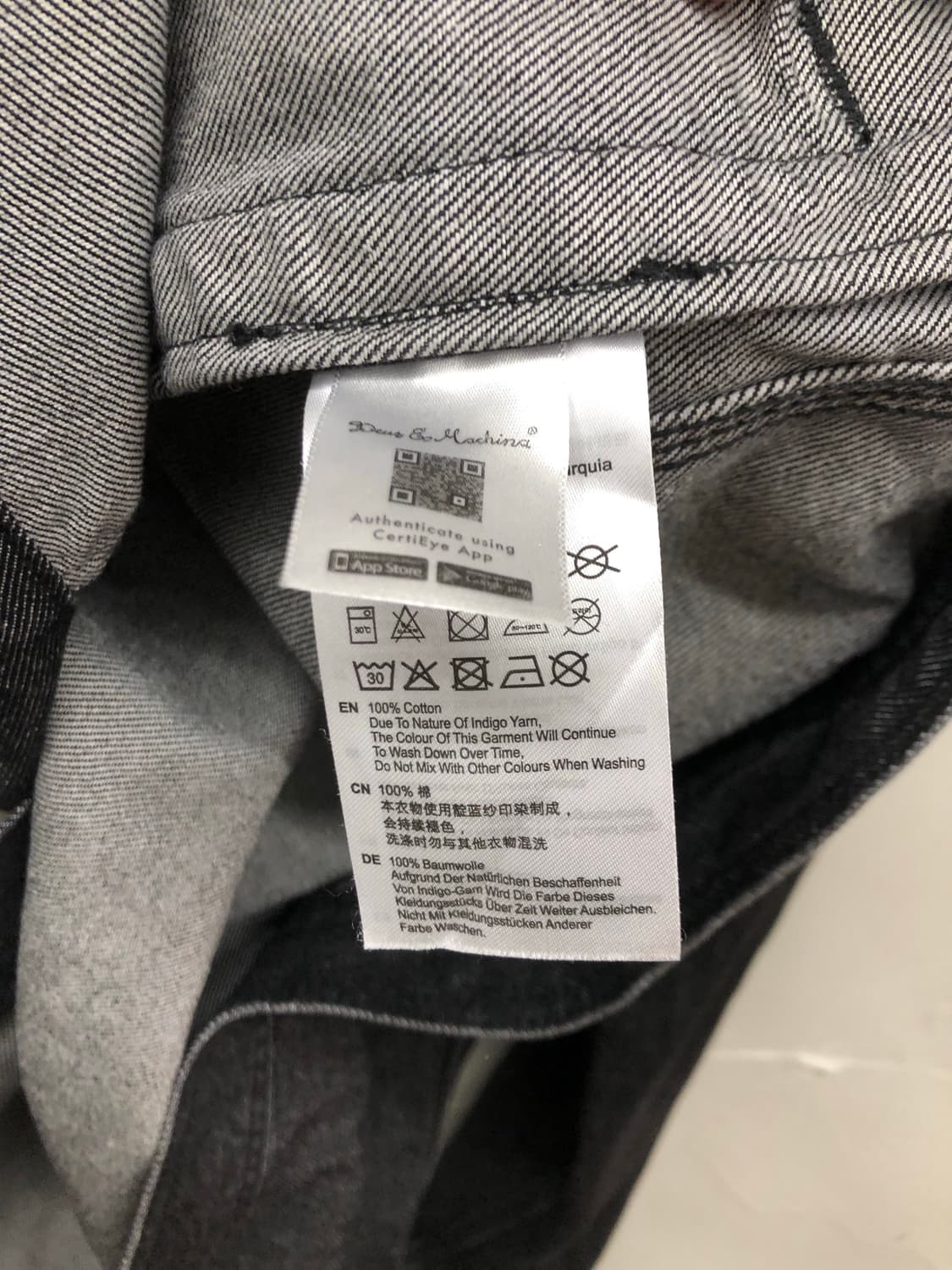데우스 흑청 데님 자켓 상품이미지4