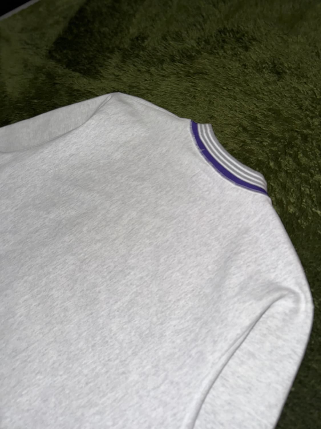 [XXL] NOAH 노아 엠브로이더리 스트라이프 립 크루넥 스웻 상품이미지9