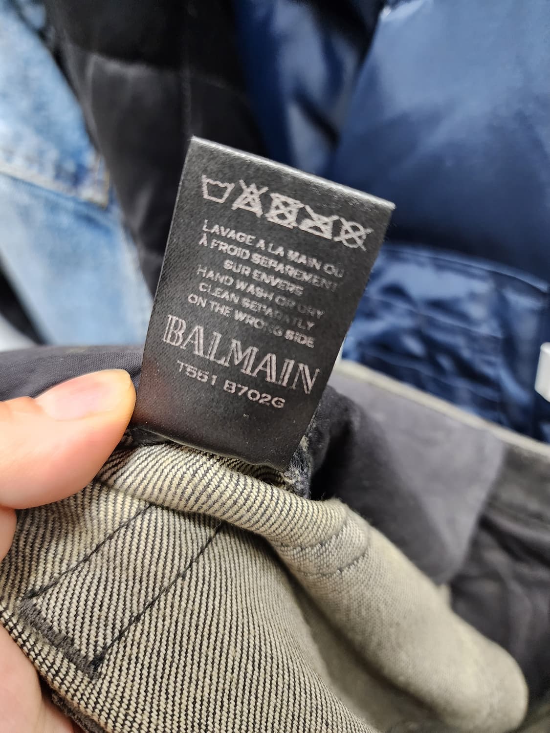 발망 13FW 블랙컬러 지오메트릭 바이커 팬츠 상품이미지8