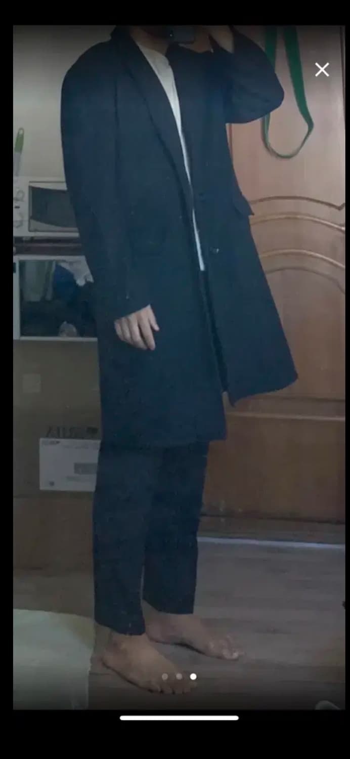 (새제품)정가 19.8 비슬로우 울코트beslow (xl, 105,차콜 상품이미지2