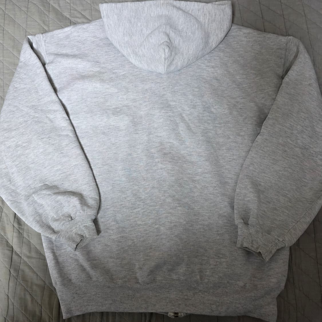 [XL] 90s 러셀 USA 애슬레틱 후드집업 라이트 그레이 ver. 굿 상품이미지5