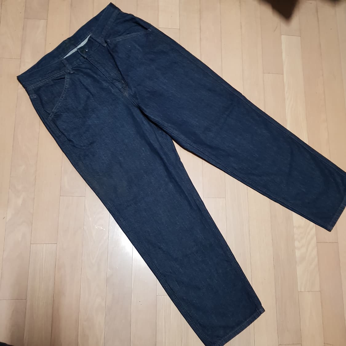 32 33/ 미사용 / 유니클로 진청 일자데님/2-투하 상품이미지5