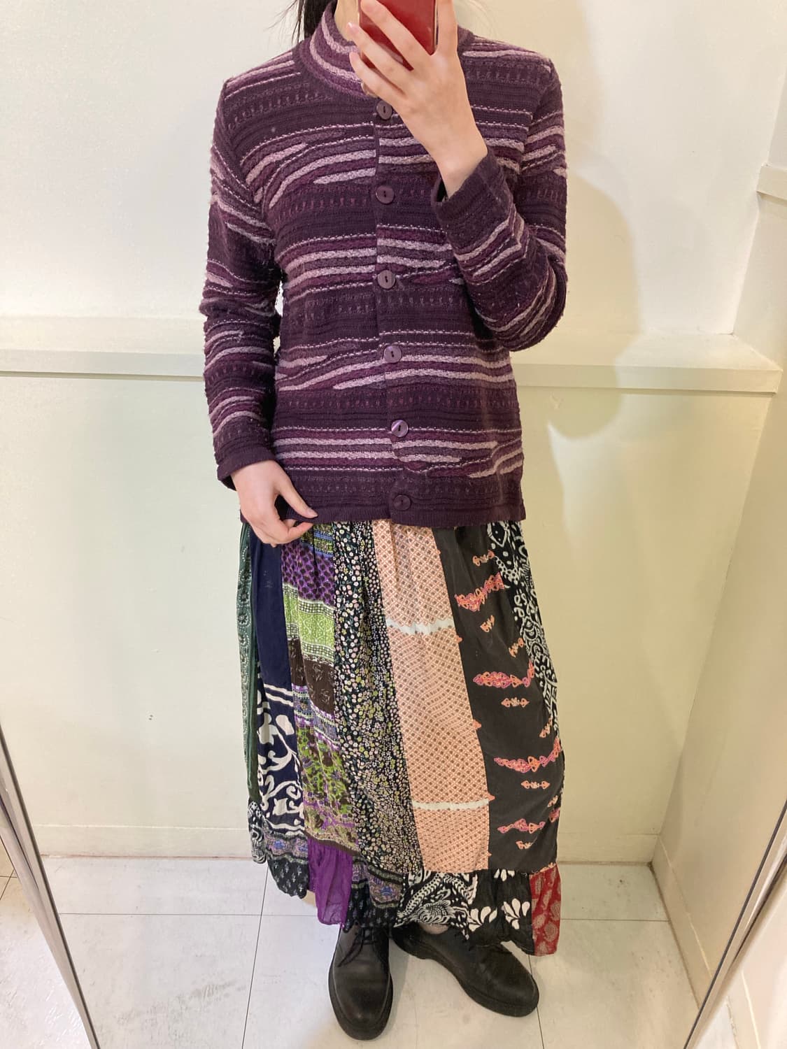 코튼 100 레이어드 모리걸 롱 스커트 상품이미지10