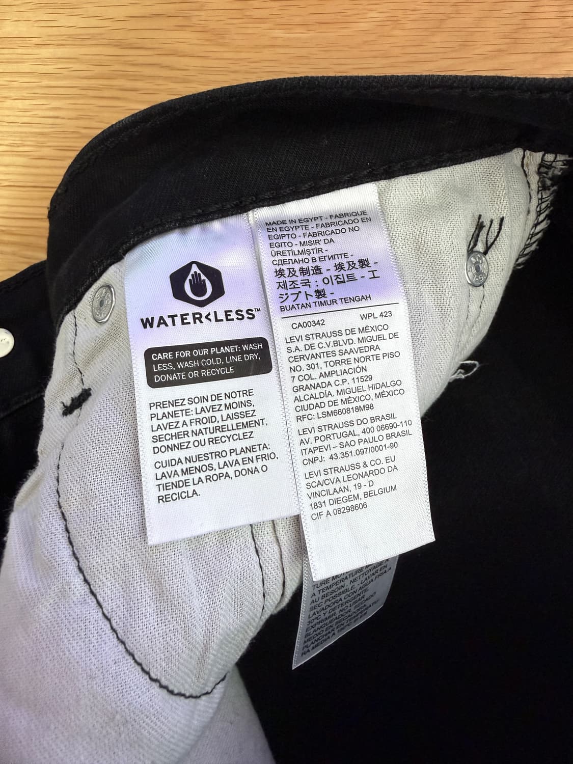 리바이스(Levi's) 511 블랙 데님 상품이미지9