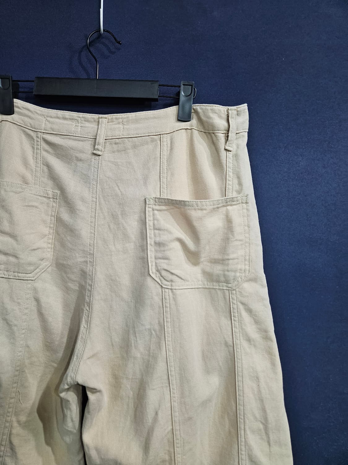 시도 베이지 남성 허리 36 린넨 와이드팬츠  상품이미지8