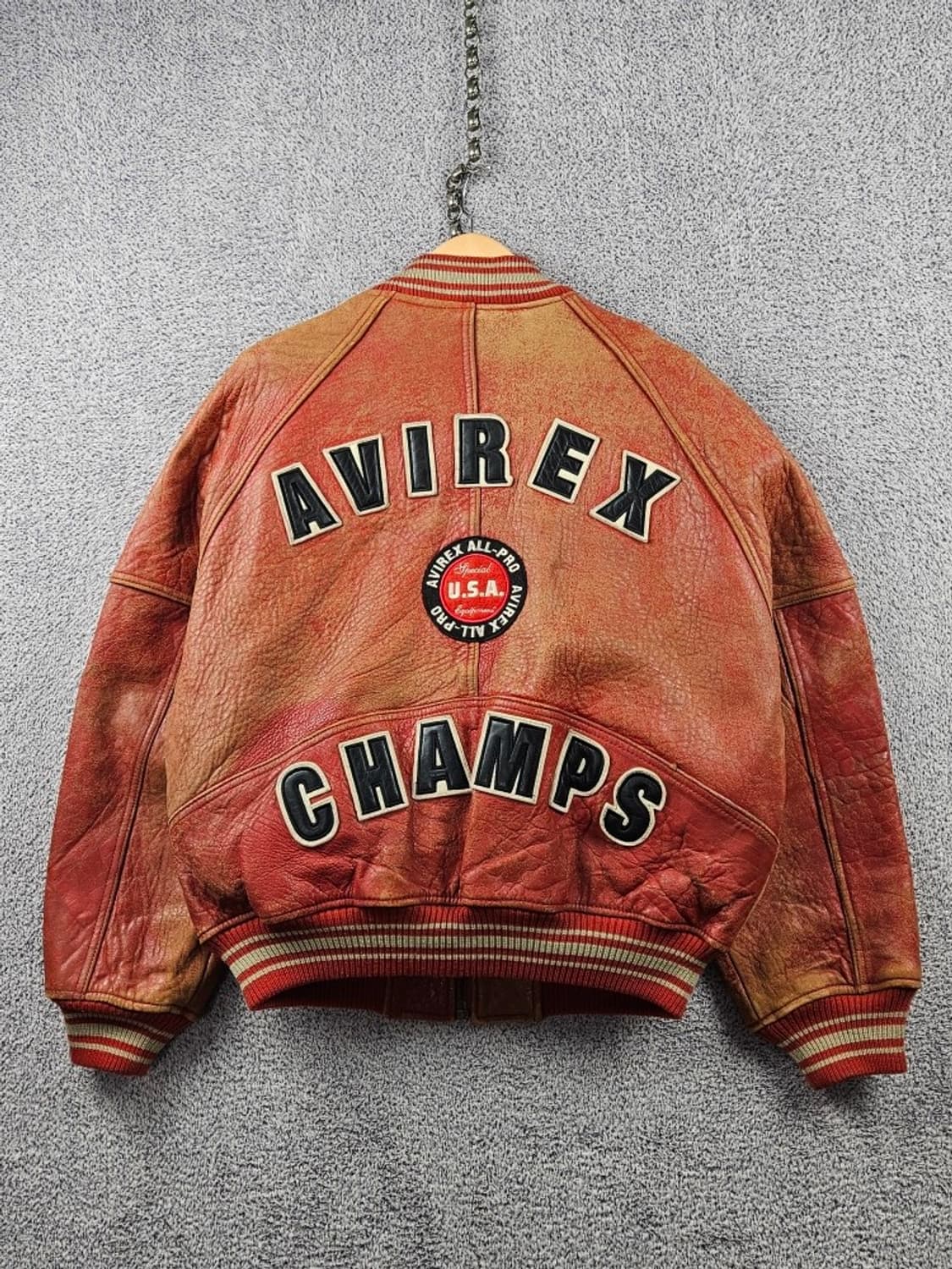 아비렉스 올프로 챔스 홀스하이드 가죽 봄버 자켓 ( M ) / 11110 상품이미지1