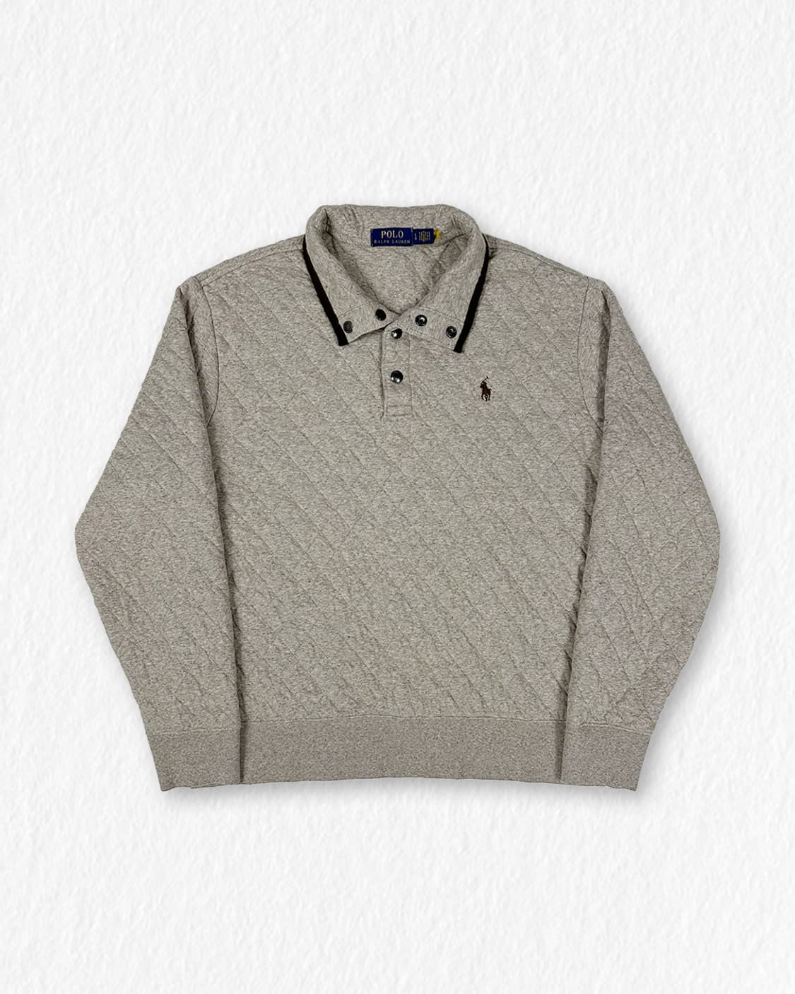 폴로 퀼팅 스냅 풀오버 상품이미지1