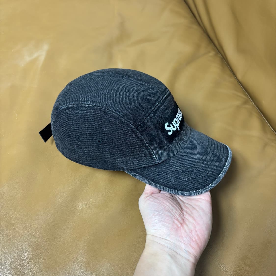 슈프림 캠프캡 모자 박스로고 23ss 데님 블랙 상품이미지4