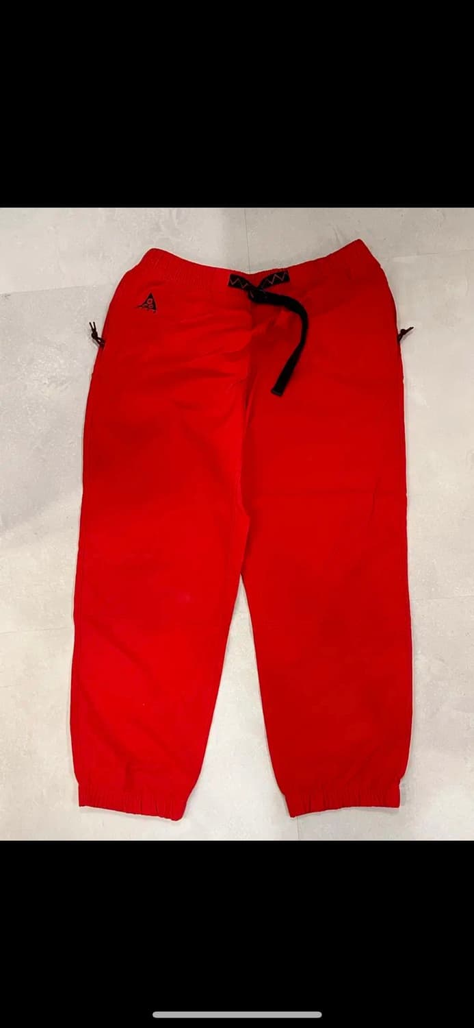 acg 나이키 트레킹 팬츠 XL 빨간색 상품이미지1