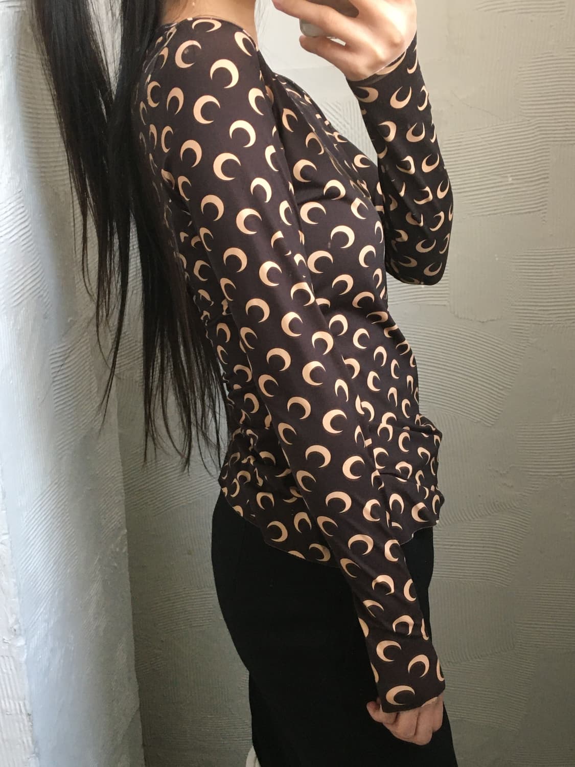 MARINE SERRE 마린세르 문 저지 스킨 탑 상품이미지4