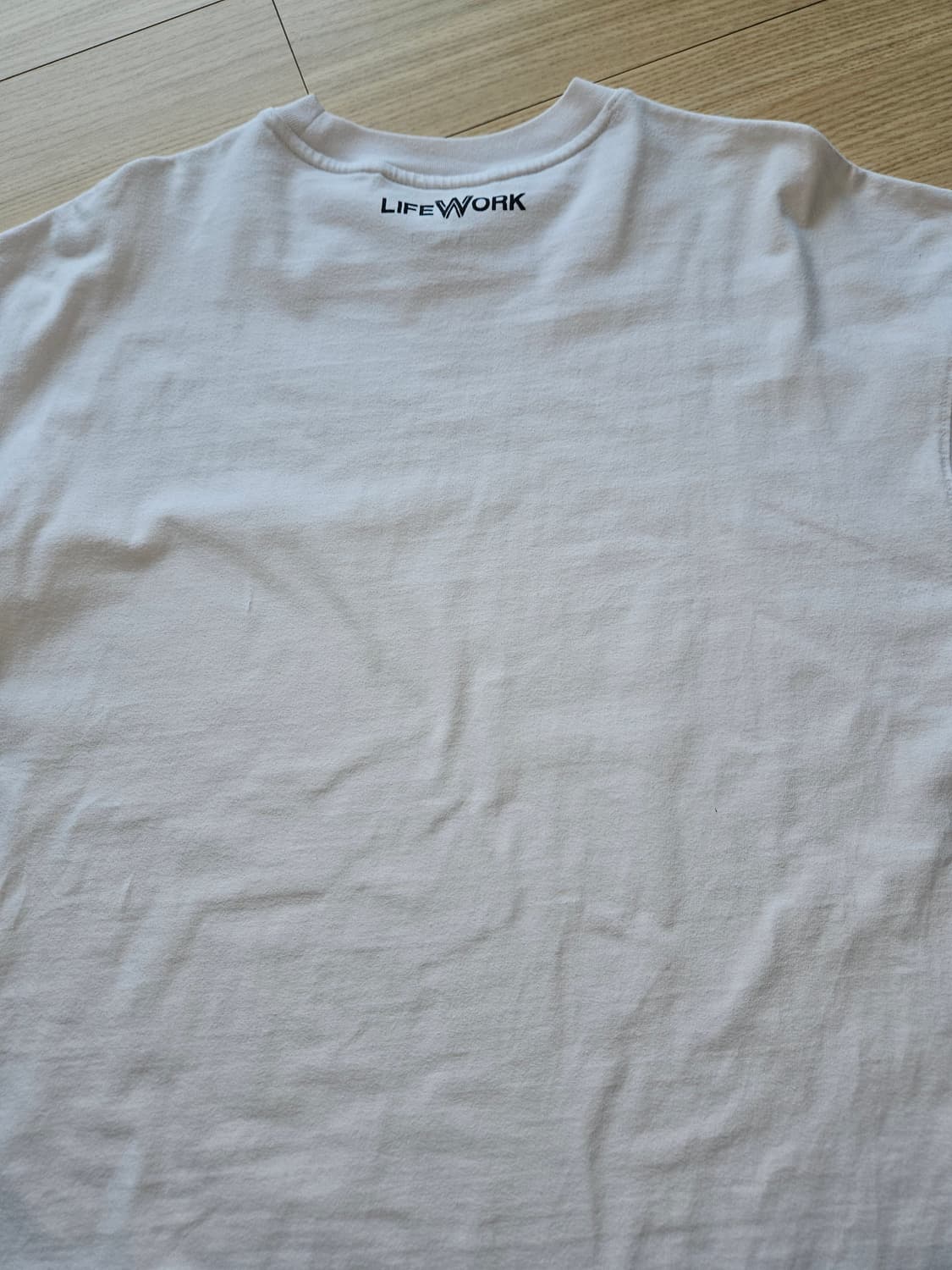 라이프워크 강아지 로고 반팔 티셔츠 흰색, 검은색 L 상품이미지7