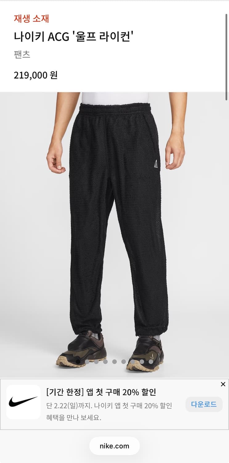 나이키 ACG 울프 라이컨 팬츠 상품이미지1