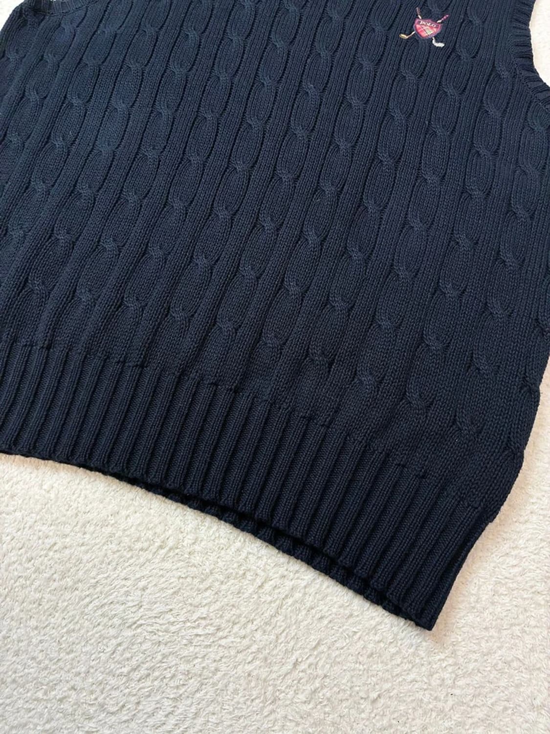 폴로 랄프로렌 90's 골프 방패 니트 베스트 PN5937 상품이미지5