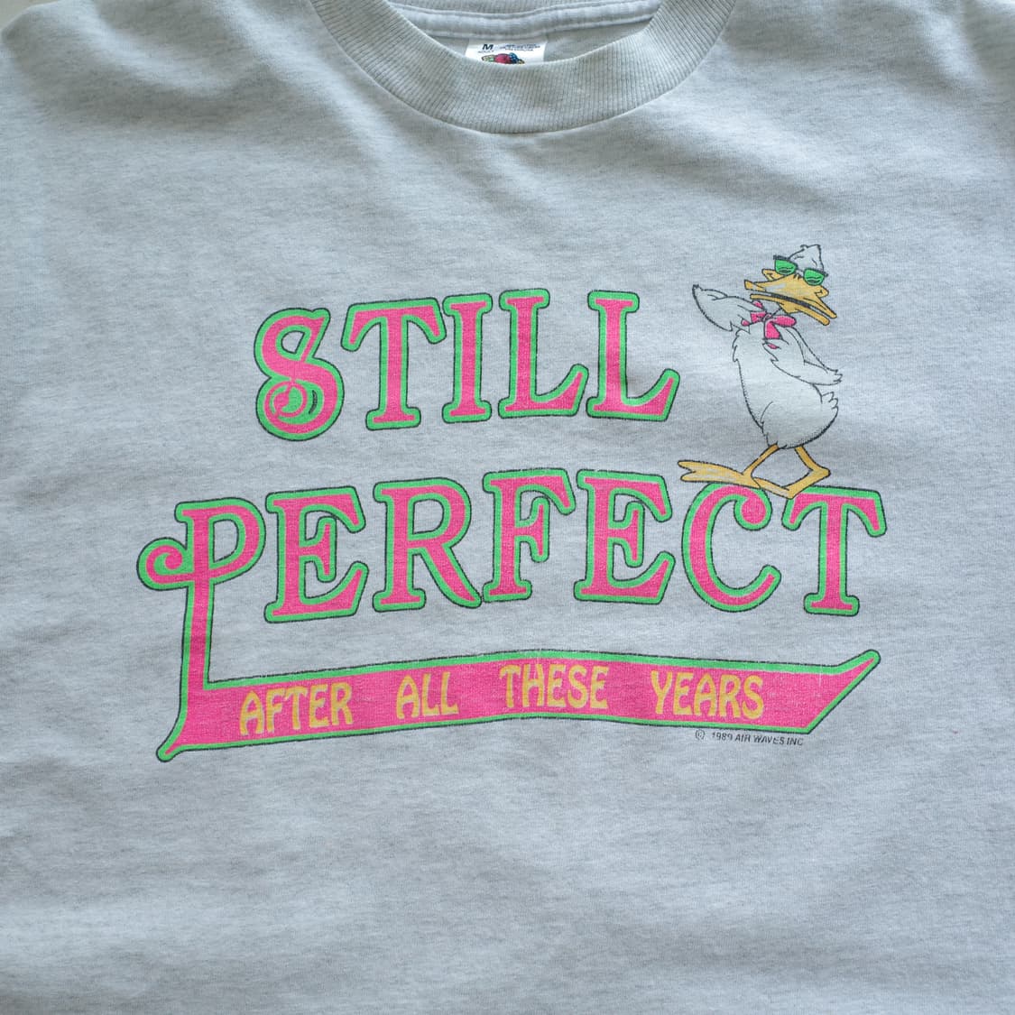 80s USA 후르츠 STILL PERFECT 싱글스티치 티셔츠 상품이미지2