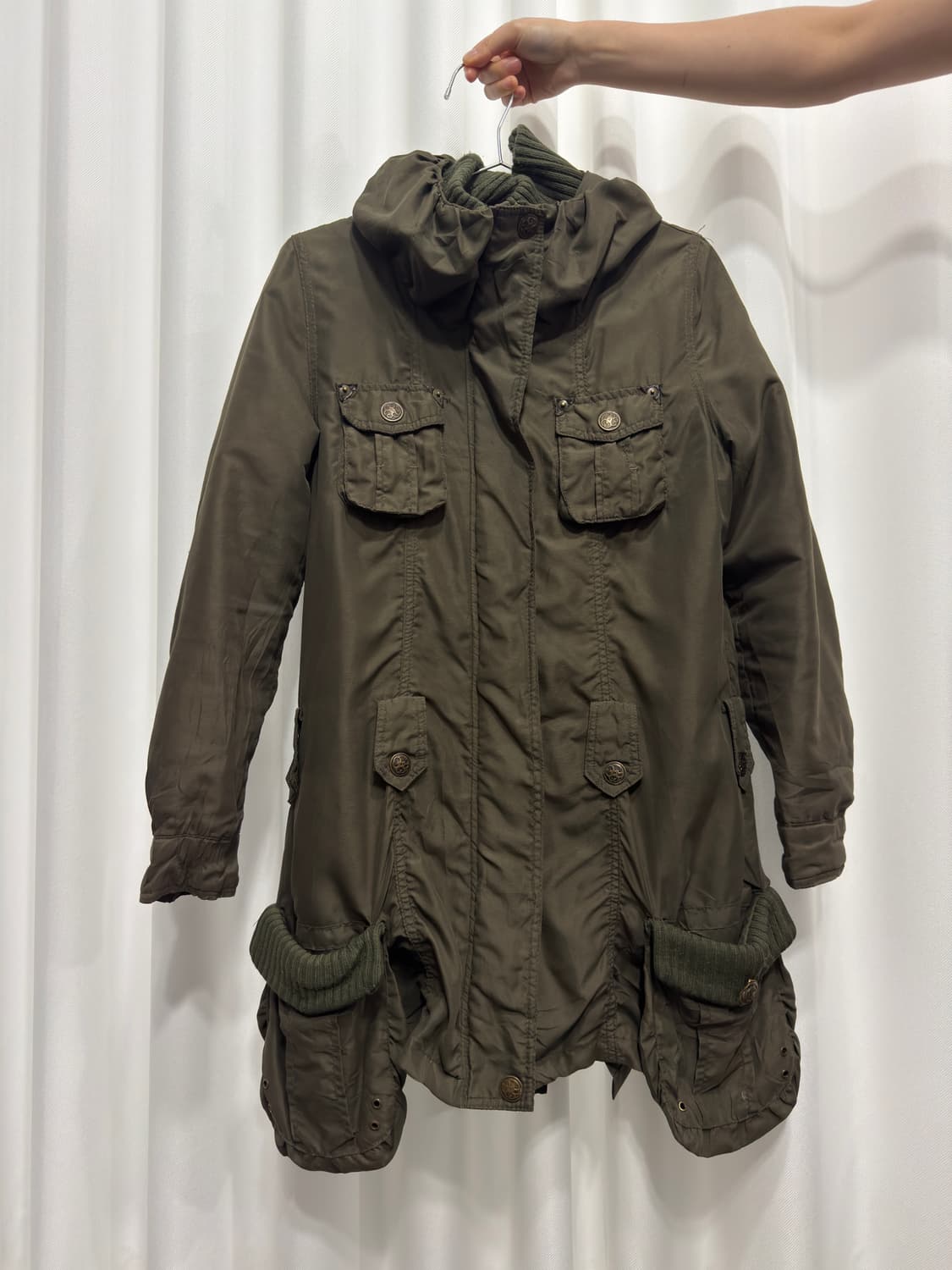 khaki multi pocket jacket 상품이미지1