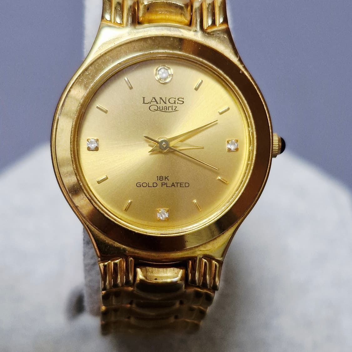 랑스(LANGS) 18K 금도금 드레스 워치 상품이미지1