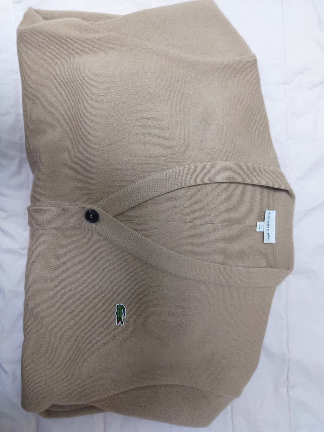 라코스테 베이지 방모 가디건 상품이미지2