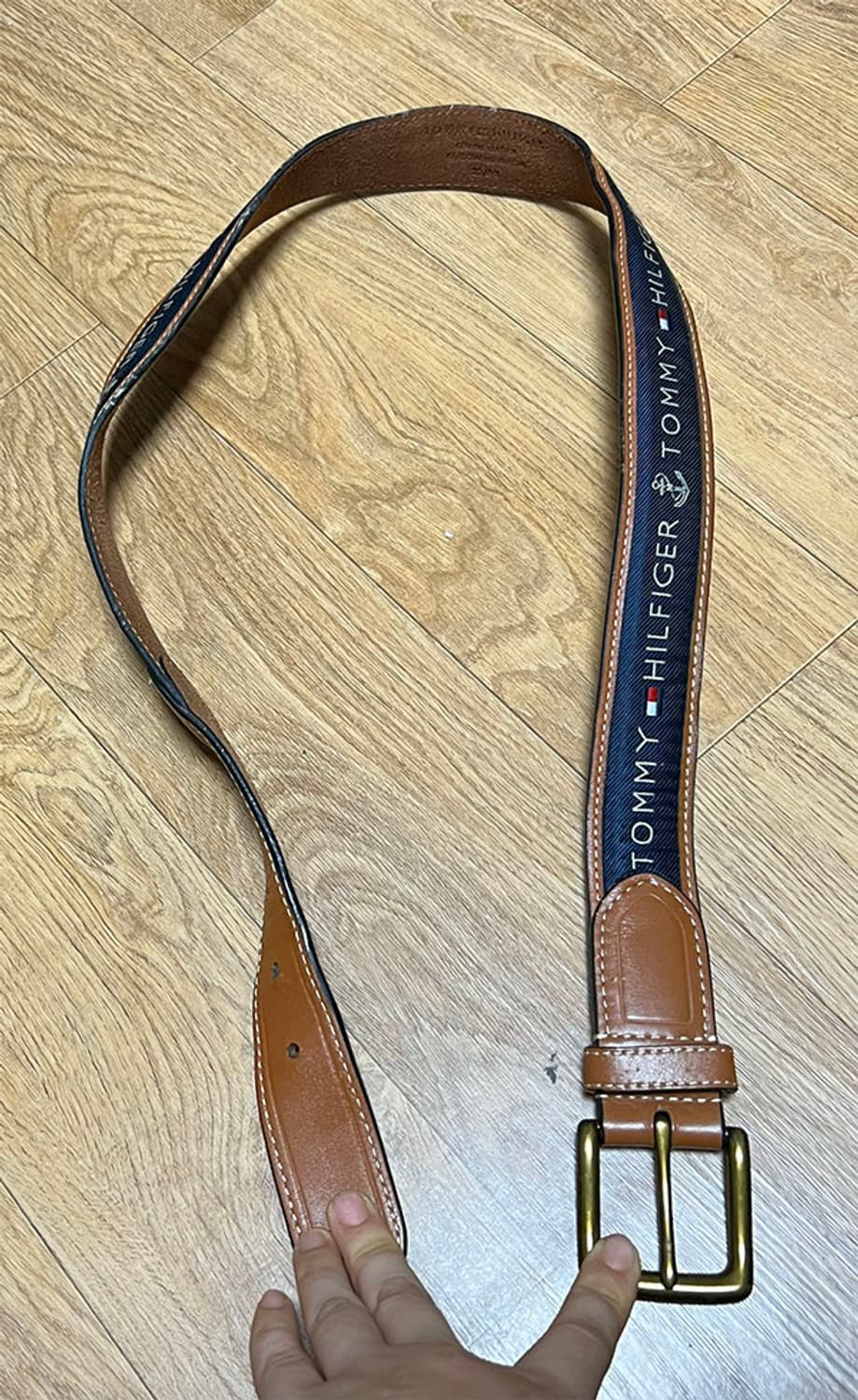 타미힐피거 캐주얼벨트 가죽 정품 28-32 상품이미지2