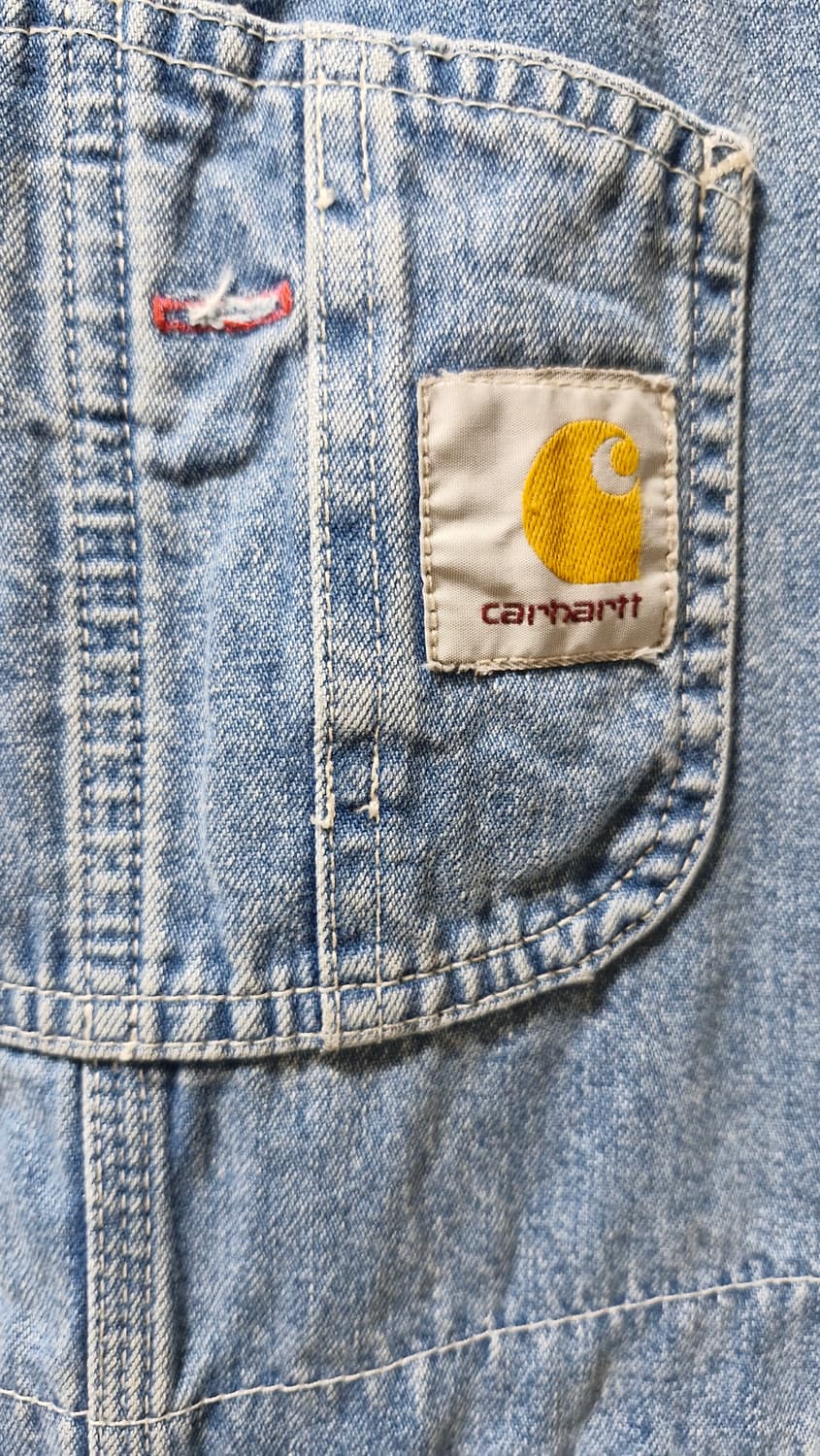 칼하트 데님 오버롤 청멜빵바지 28x32 상품이미지3