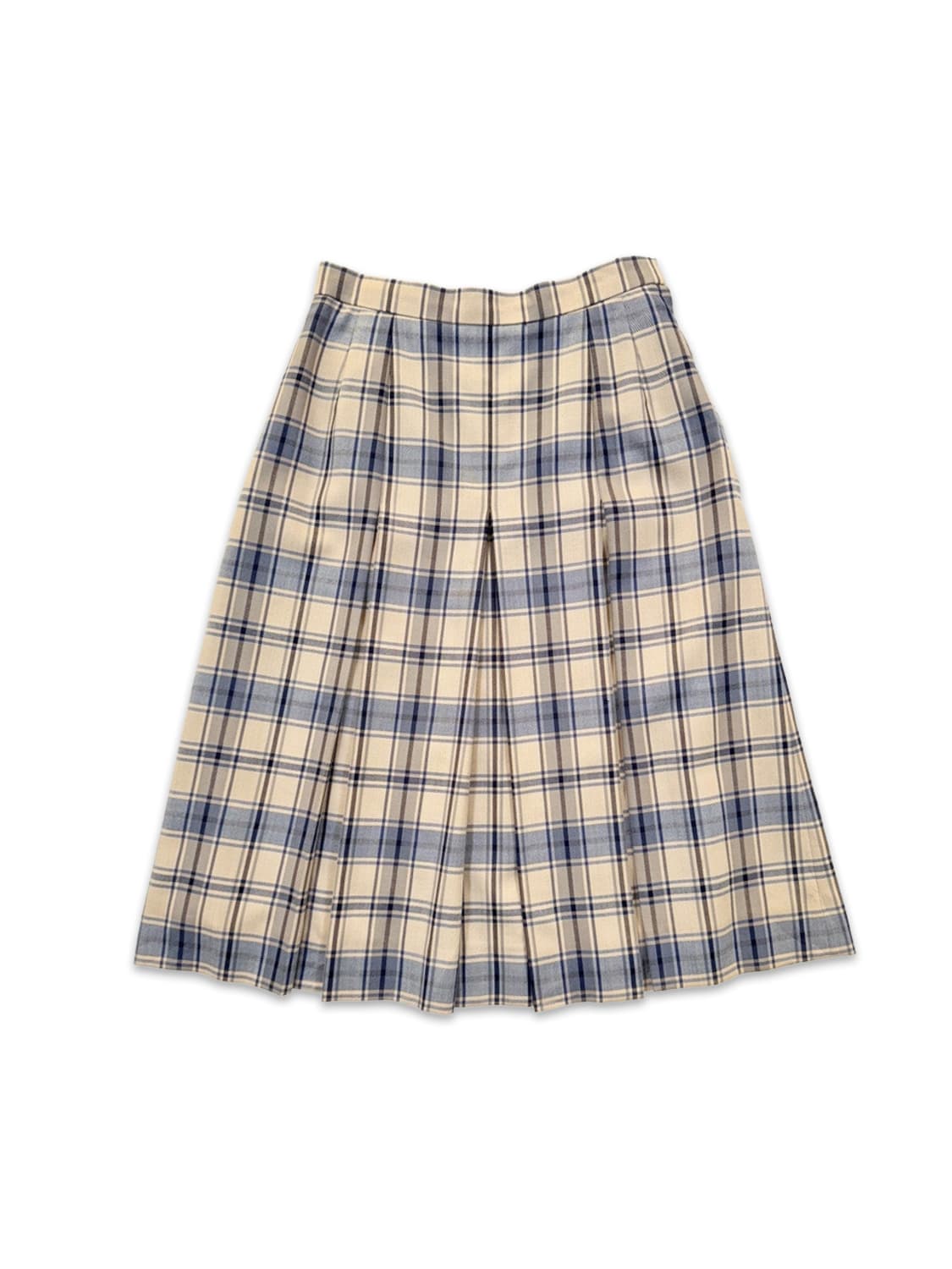 빈티지 DAKS 체크 미디 플리츠 스커트 상품이미지1