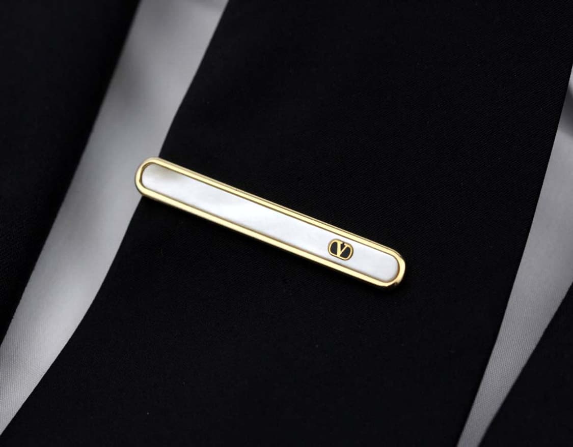 발렌티노 가라바니 4.9cm A등급 천연자개 하이엔드 넥타이핀 커프스 상품이미지9