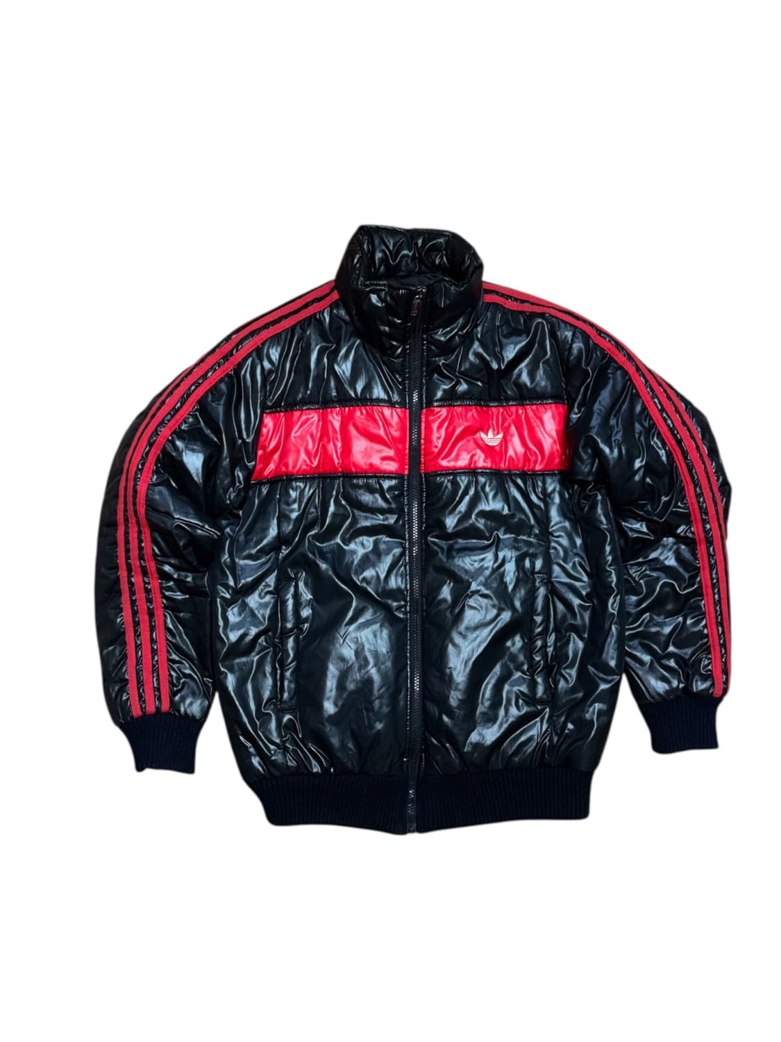 아디다스 퍼이어버드 빈티지 올드스쿨 검빨 패딩 상품이미지1