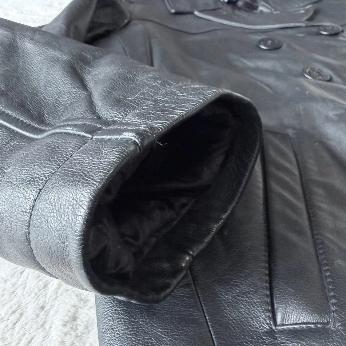 올드 갭 빈티지 레더 피코트 상품이미지8