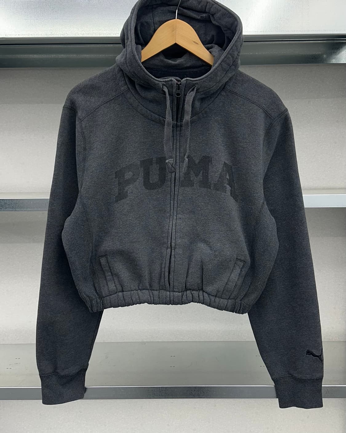 (WOMEN)퓨마 크롭 후드-M1476 상품이미지2