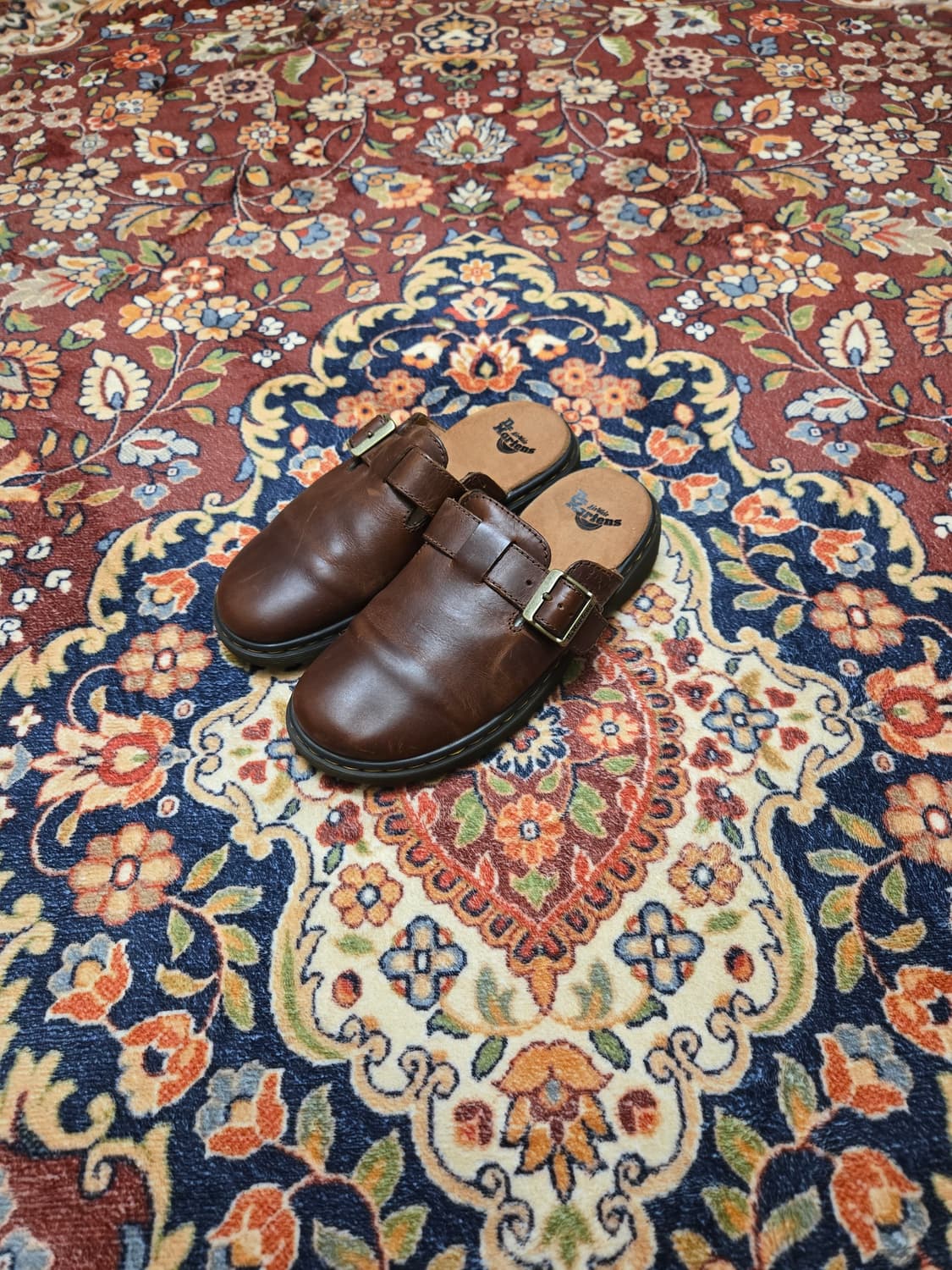 닥터마틴 조지(Jorge) 가죽 버클 샌들 블랙 (eu36) 상품이미지1