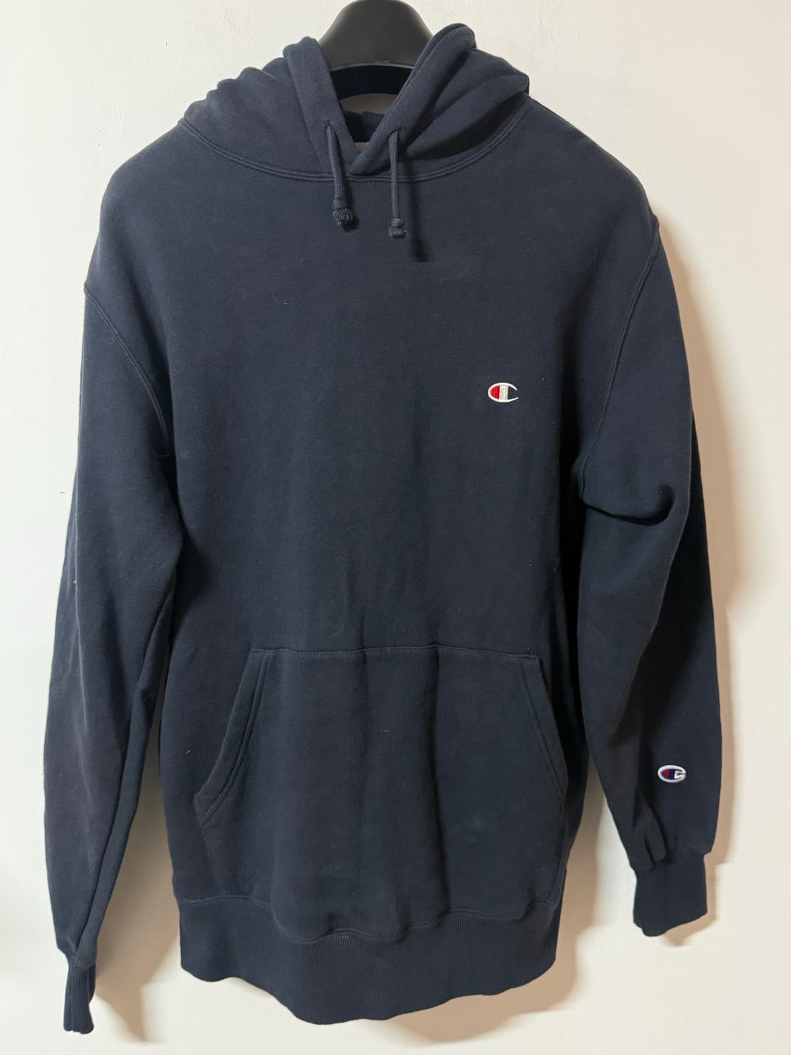 정품 챔피온 후드티 네이비 자수로고 빅사이즈 상품이미지2