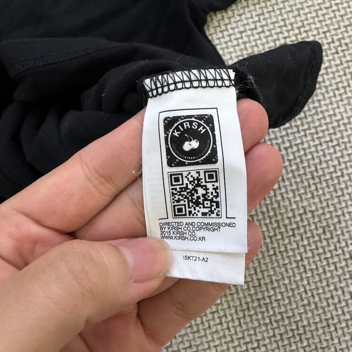1 키르시 스몰로고 반팔 티 0619D2 상품이미지4