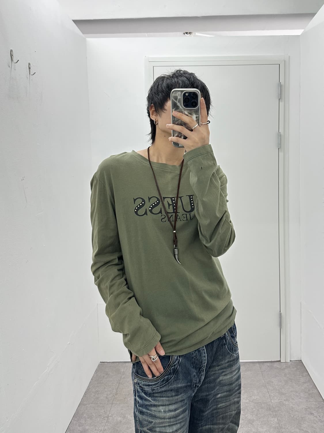 GUESS JEANS 큐빅 롱슬리브 상품이미지1