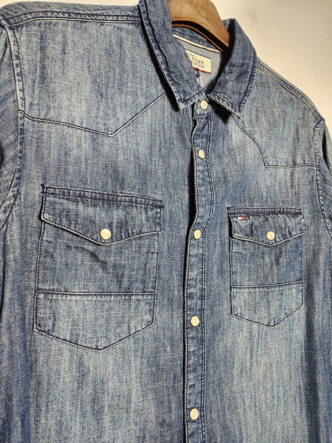 XL 타미힐피거 데님 웨스턴 셔츠 상품이미지3