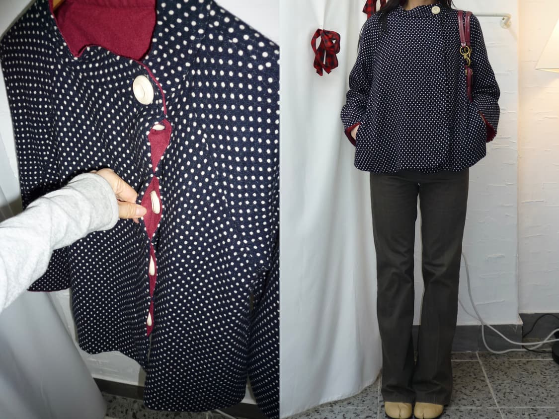 midnight dot coat 상품이미지1