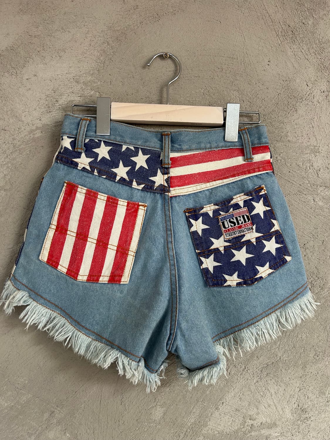 Y2k 성조기데님숏츠  상품이미지2