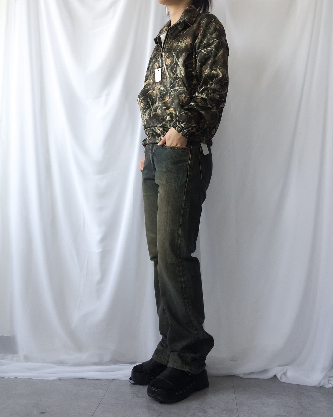 Real tree pattern half zip up 상품이미지7
