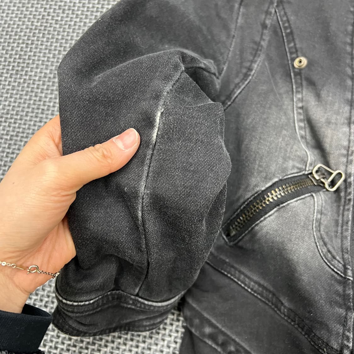 빈티지 고딕펑크 데님자켓 상품이미지4