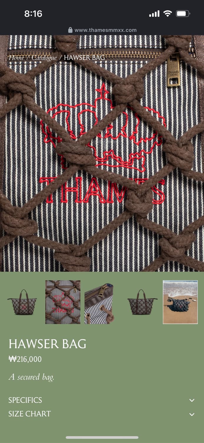 Thames 토트백 상품이미지2