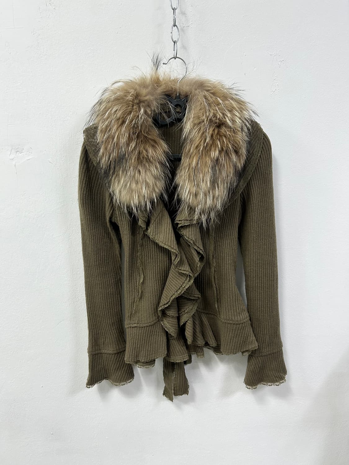 [GRAND TABLE] 그런지 에스닉 펑크 퍼 가디건 상품이미지4